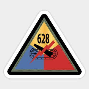 628th Tank Battalion SSI X 300 Sticker